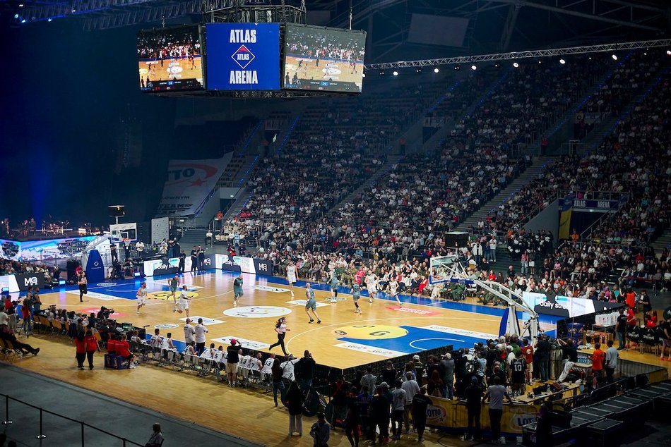 Łódź. Mecz Gortat Team vs NATO Team