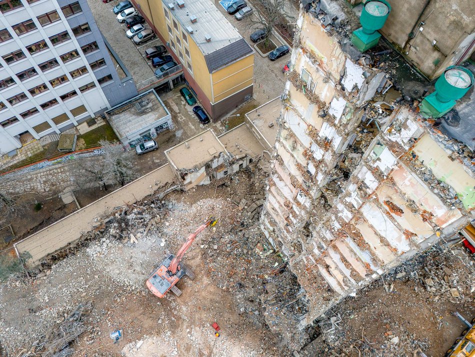 Rozbiórka hotelu Światowit