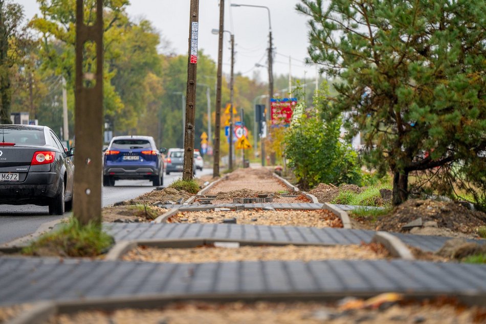 Łódź. Remont Brzezińskiej w Łodzi. Pierwszy odcinek prawie gotowy