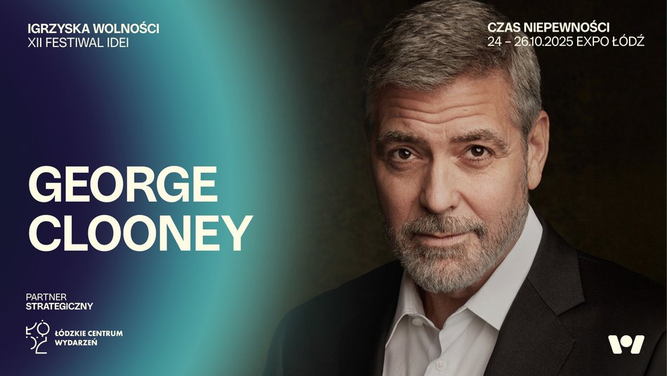 Po co George Clooney przyjedzie do Łodzi? Sprawdź, dlaczego będzie gościem Igrzysk Wolności 2025 w Łodzi