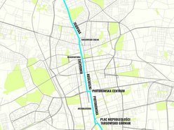 MPK Łódź - trasa linii nr 6 - mapa