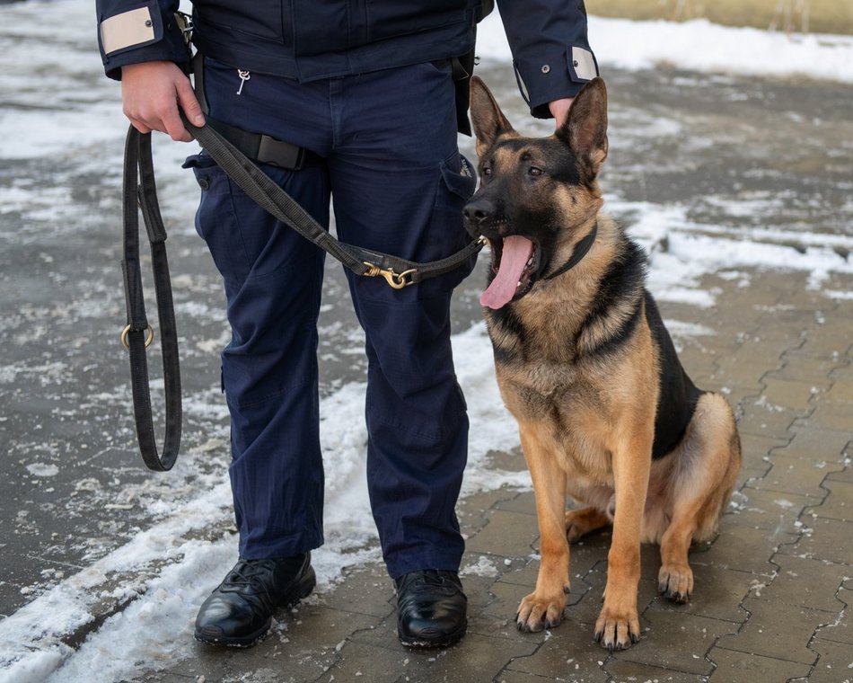 Dwa psy służbowe zasiliły szeregi Komendy Miejskiej Policji w Łodzi