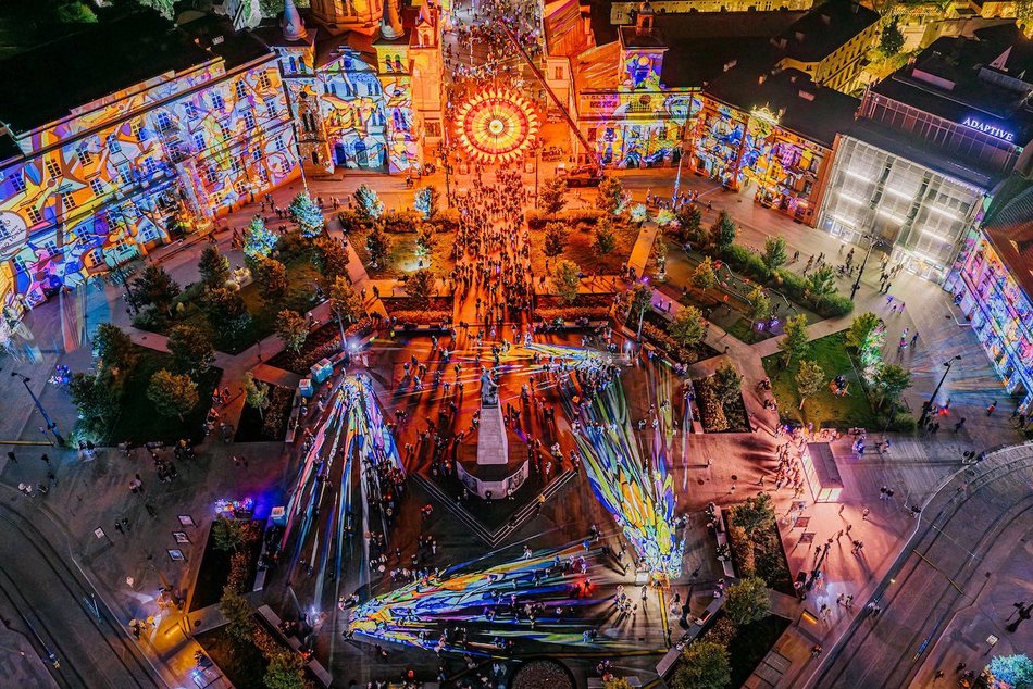 Light Move Festival 2025 Łódź na placu Wolności. Niesamowite widoki!