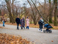 Łódź. Jesień w parku Źródliska