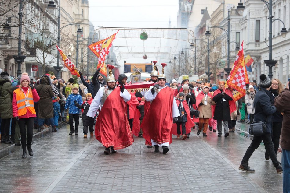 Orszak Trzech Króli na ul. Piotrkowskiej w Łodzi