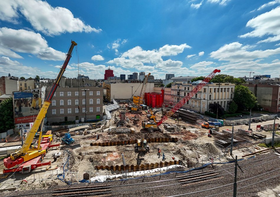 Tunel pod Łodzią. Zajrzyj na plac budowy stacji Łódź Śródmieście