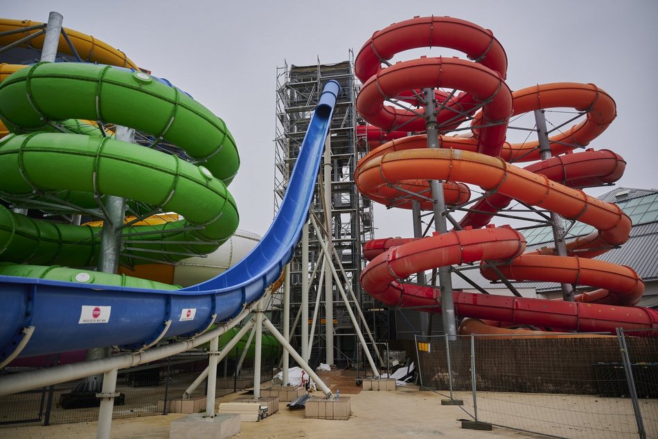 Aquapark Fala - remont zjeżdżalni