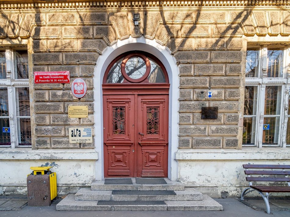 Łódź. IV Liceum Ogólnokształcące w Łodzi (ul. Pomorska 16)