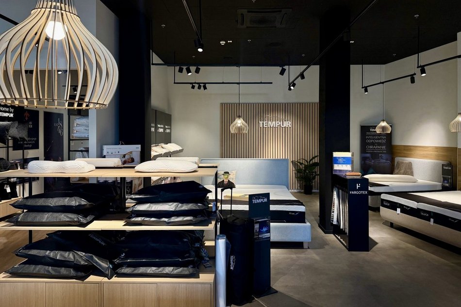 Nowy sklep TEMPUR w Manufakturze w Łodzi