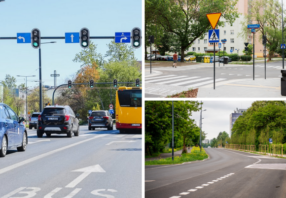 Łodź. Ulice w Łodzi
