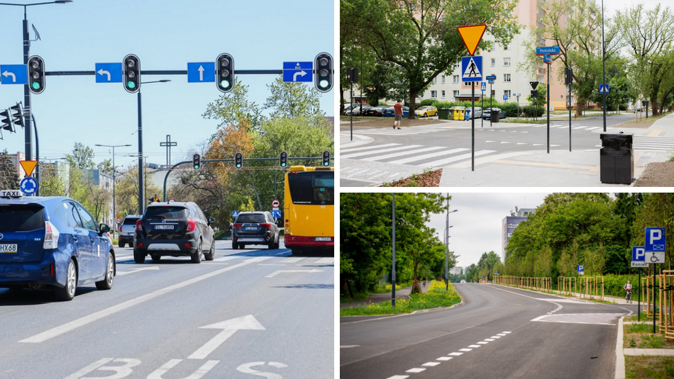 Łodź. Ulice w Łodzi