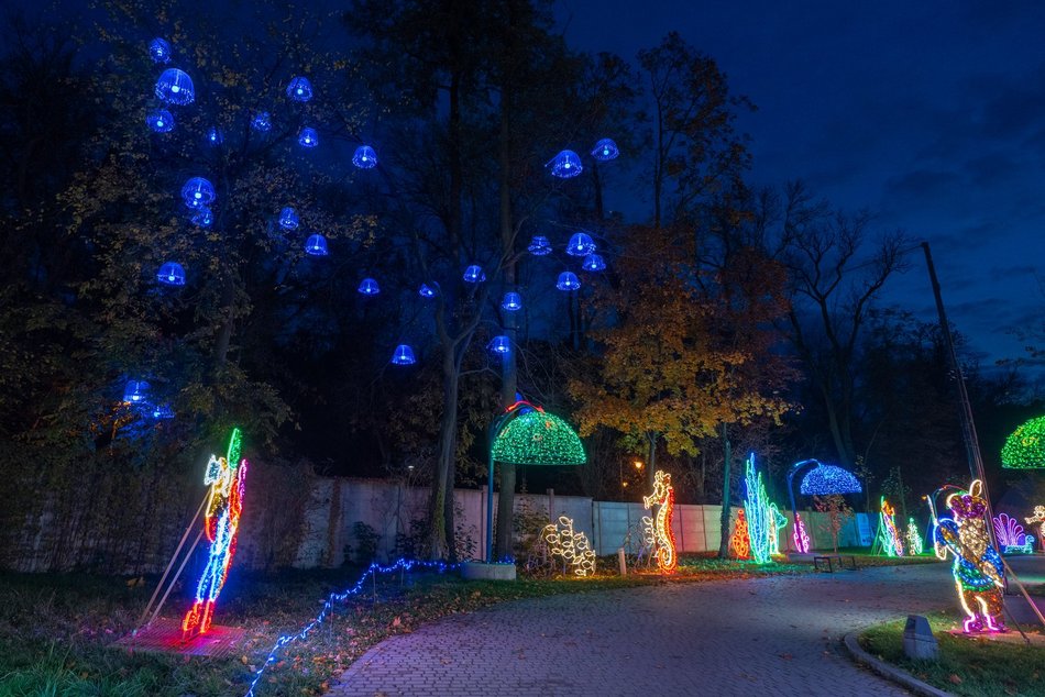 Park Miliona Świateł w Łodzi otwarty! Magiczne zwierzęta opanowały Orientarium Zoo Łódź