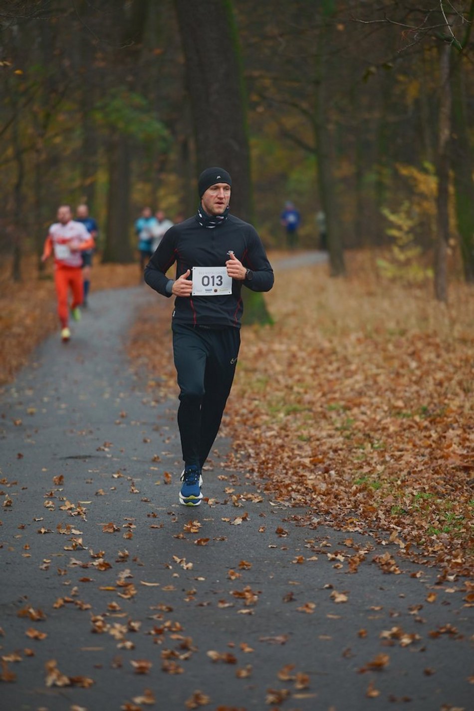 Łódź. Bieg Niepodległości w parku Julianowskim