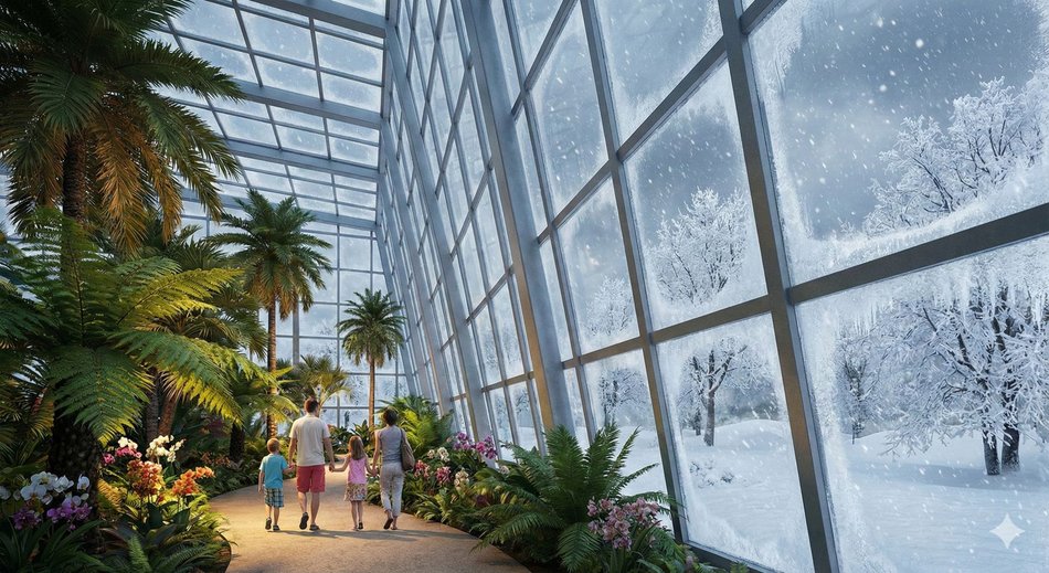 Łódź. Całoroczna dżungla w Ogrodzie Botanicznym