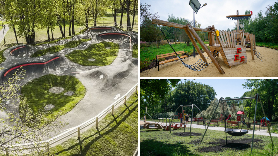 Łódź. Budżet Obywatelski Łódź dla dzieci. Powstały wodne place zabaw, pumptrack, naturalna bawialnia i więcej