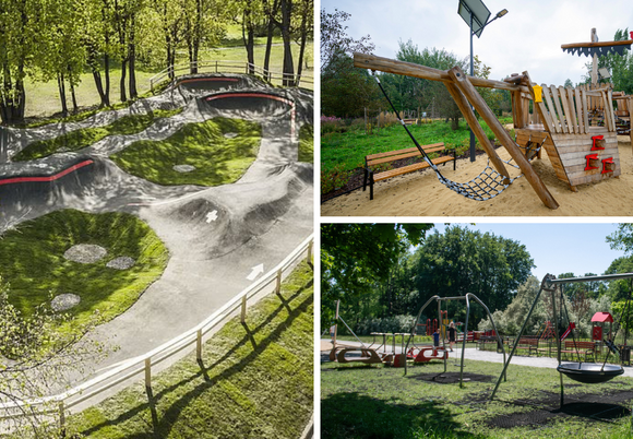 Łódź. Budżet Obywatelski Łódź dla dzieci. Powstały wodne place zabaw, pumptrack, naturalna bawialnia i więcej