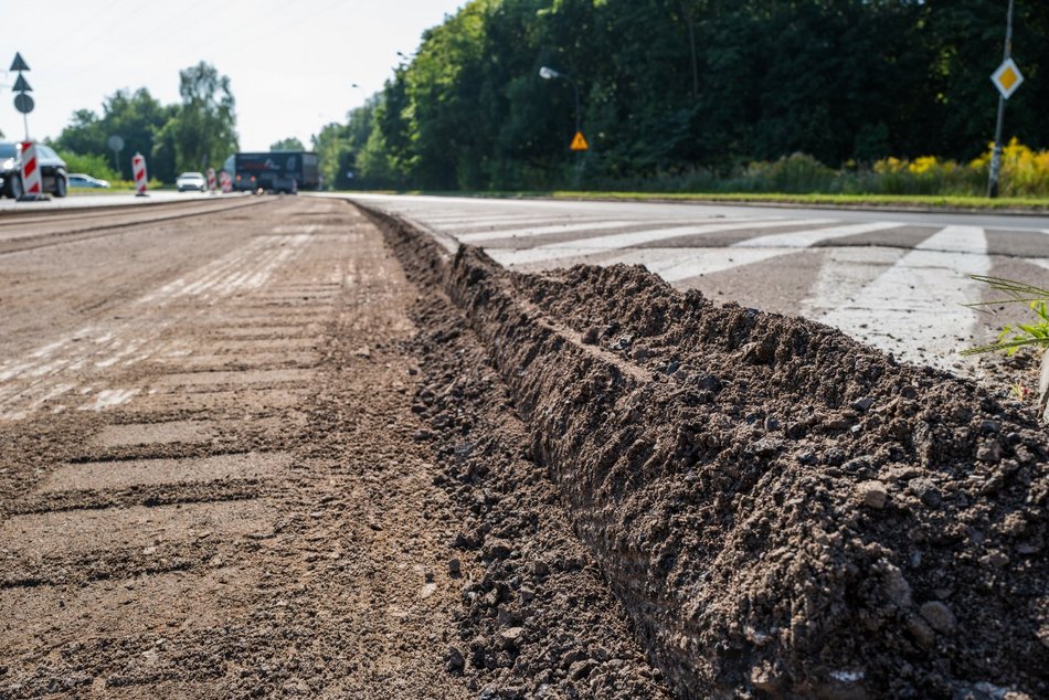 Remont Przybyszewskiego, prace na odcinku pomiędzy Augustów a Puszkina
