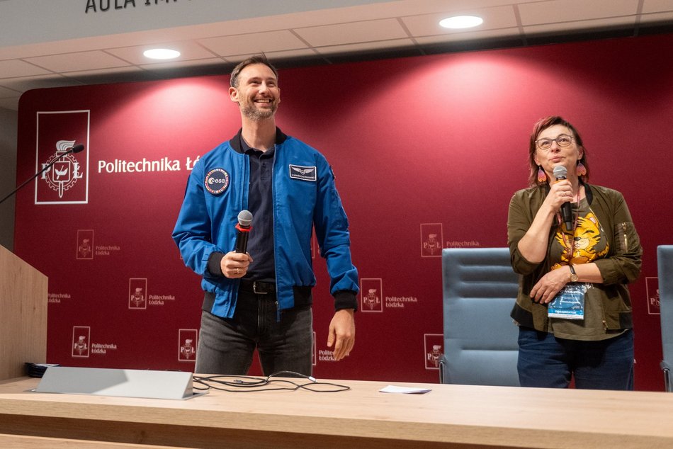 Łódź. Sławosz Uznański-Wiśniewski spotkał się z uczniami