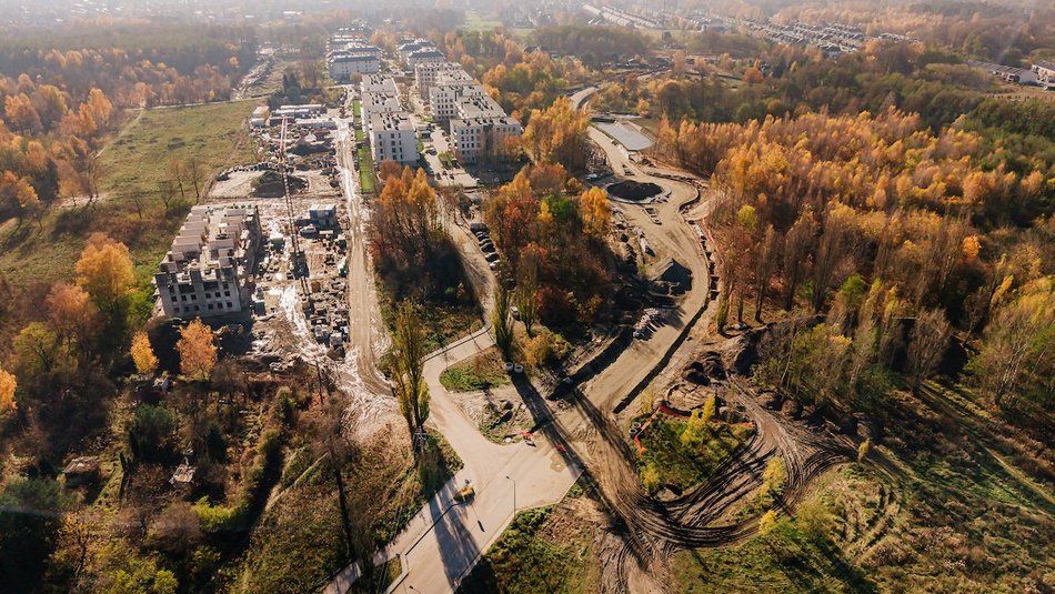 Łódź. Remont Kaczeńcowej. Zobacz nowe rondo i drogę z lotu ptaka!