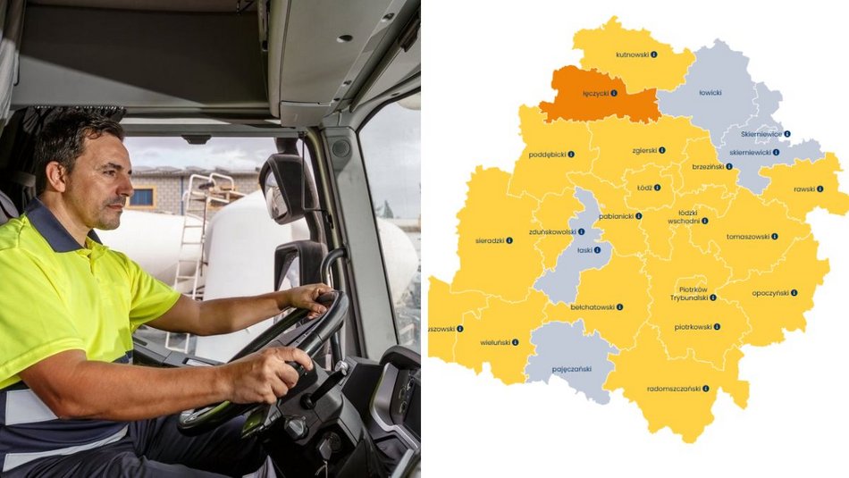 Łódź. Kierowcy samochodów ciężarowych i ciągników siodłowych