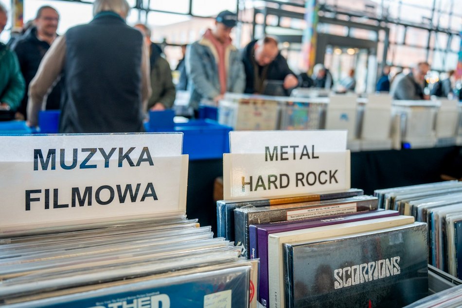 Łódź. Giełda winyli w Manufakturze