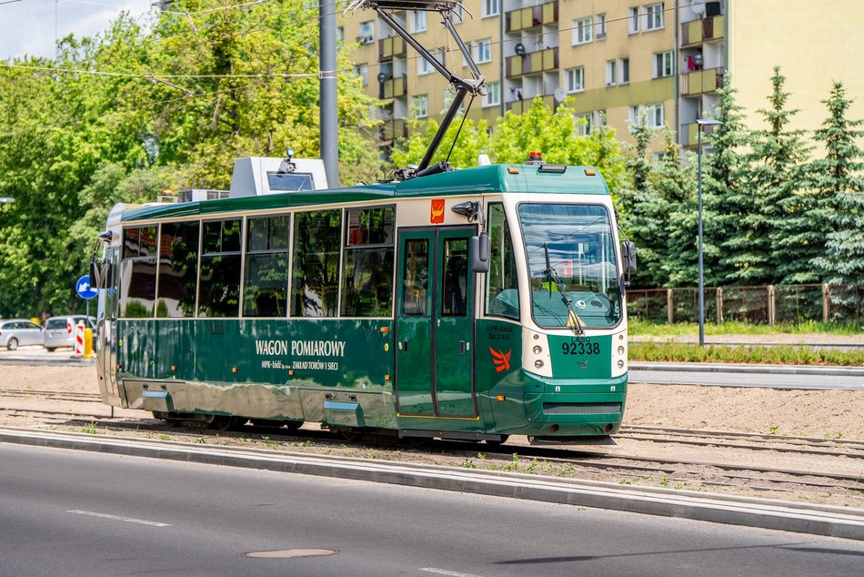 Tramwaj testowy MPK Łódź na Śmigłego-Rydza