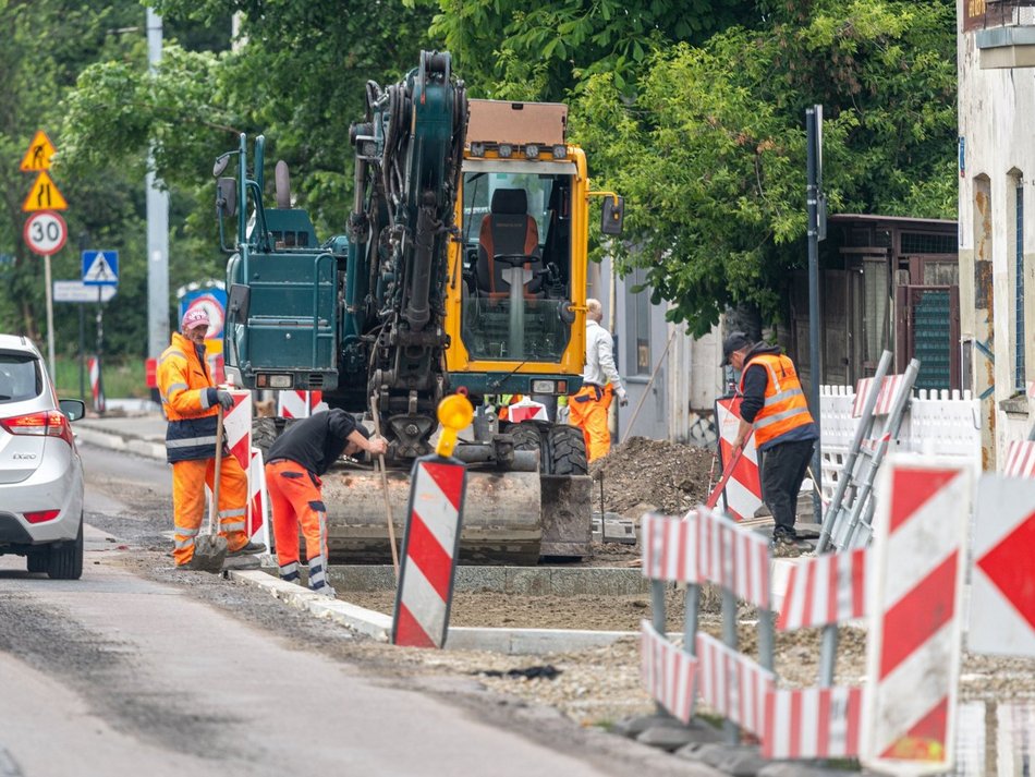 Łódź. Remont Pabianickiej w Łodzi