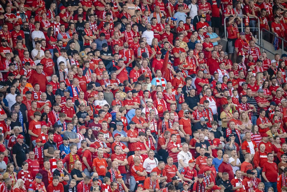 Kibice na meczu Widzew Łódź z Piastem Gliwice!