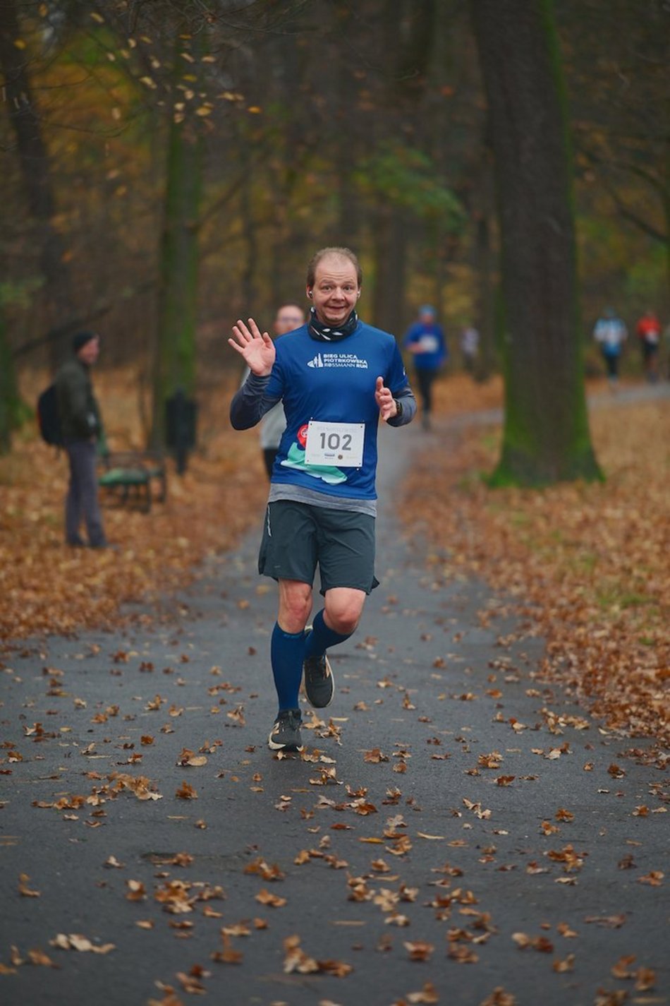 Łódź. Bieg Niepodległości w parku Julianowskim