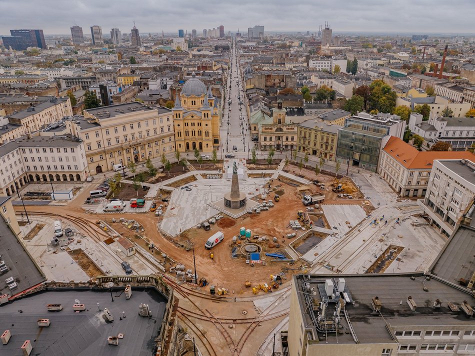 Plac Wolności z lotu ptaka