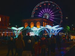 Light Move Festival 2025 Łódź rozpoczęty! Zobacz gigantyczne kwiaty w Manufakturze