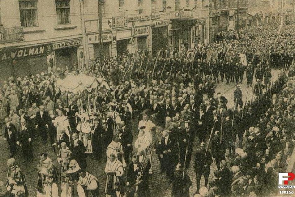 Łódź. Boże Ciało w 1928 r.