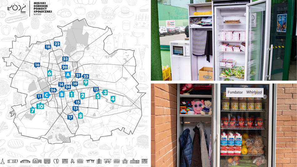 Łódź. Masz nadmiar świątecznych potraw? Skorzystaj z 26 lodówek społecznych w Łodzi
