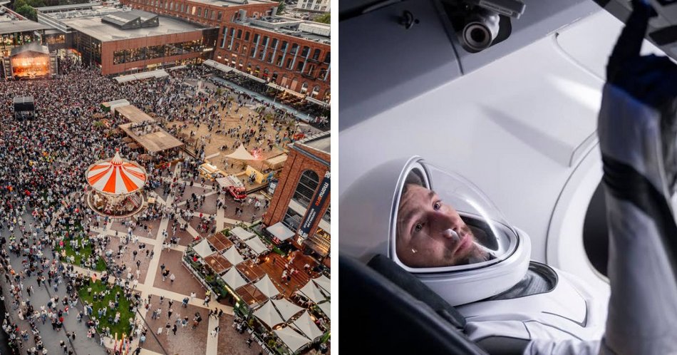 Łódź. Sławosz Uznański-Wiśniewski leci w kosmos