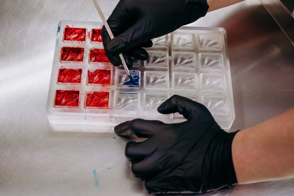 Praliny robione przez uczniów