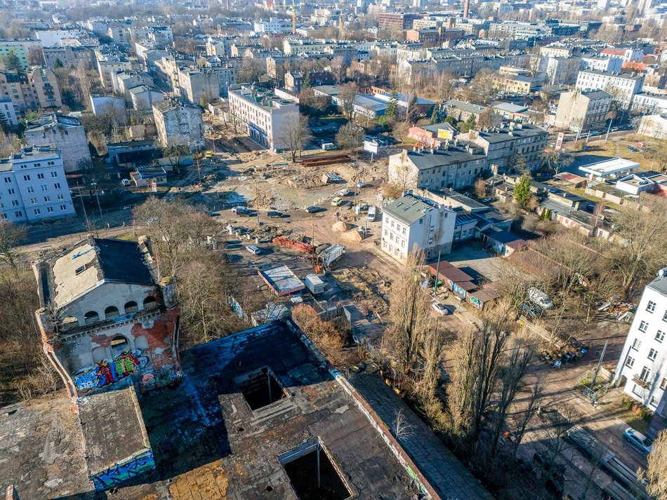 Przybyszewskiego w przebudowie