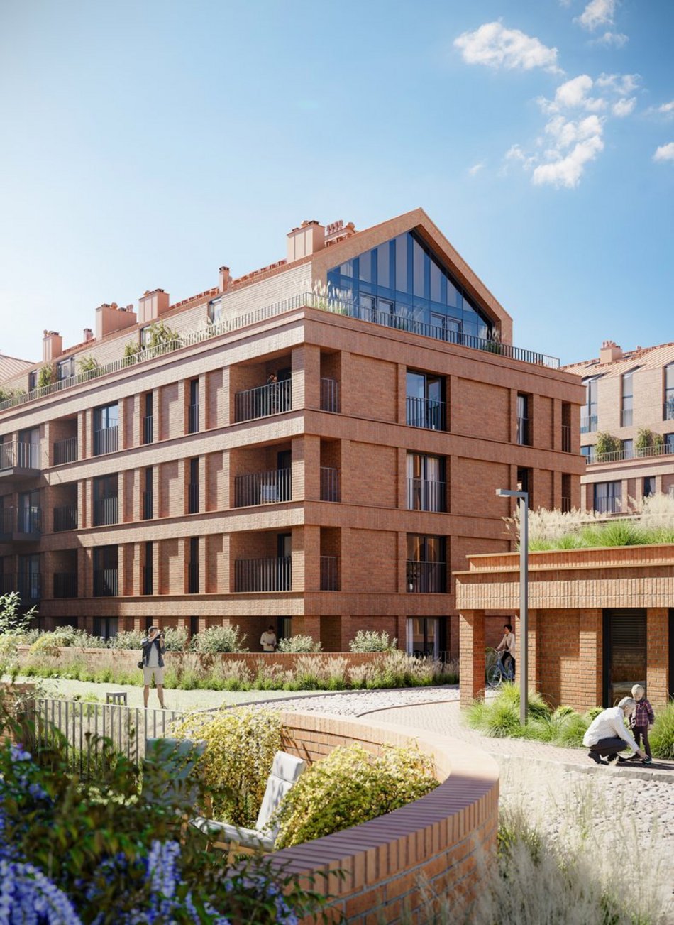 Wizualizacja budynków przy ul. Tymienieckiego 33 w Łodzi