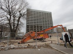 Wyburzanie hotelu Centrum