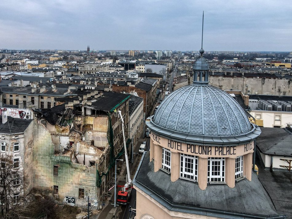 Rozbiórka zawalonej kamienicy przy Kilińskiego. Zaczęły się prace