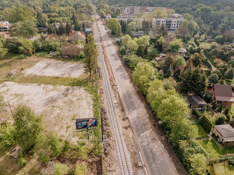 Budowa torowiska do Konstantynowa