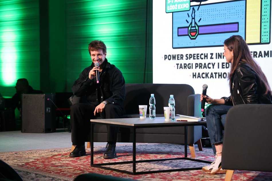 Łódź. Trzeci dzień Future Up! Fest w Łodzi. Byli Maciej Musiał, Kacper Błoński i Czarek Czaruje