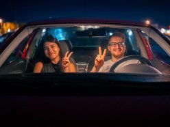 Łódź. Motopolówka przy Atlas Arenie w Łodzi. Dobre kino prosto z samochodu