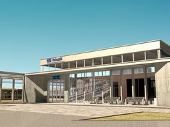 Nowy dworzec w Koluszkach - wizualizacja