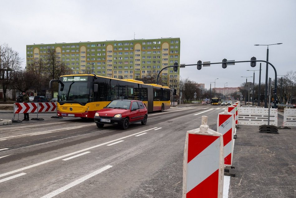 Łódź. Nowe torowisko MPK Łódź na Broniewskiego