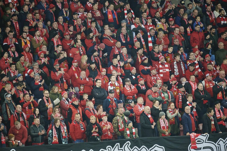 Kibice na meczu Widzew Łódź – Warta Poznań