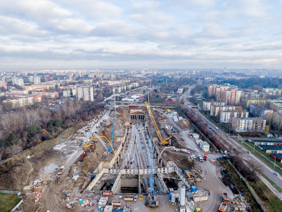 Tunel pod Łodzią. Budowa stacji Łódź Koziny nie zwalnia tempa