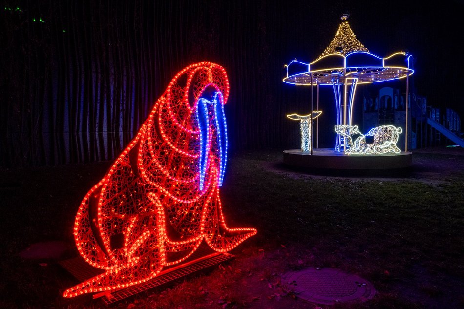 Park Miliona Świateł w Łodzi otwarty! Magiczne zwierzęta opanowały Orientarium Zoo Łódź