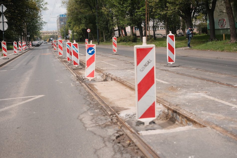 Łódź. Tramwaje MPK Łódź wracają na Pomorską. Remont torowiska dobiega końca