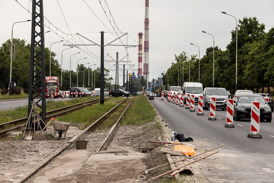 Remont na al. Włókniarzy