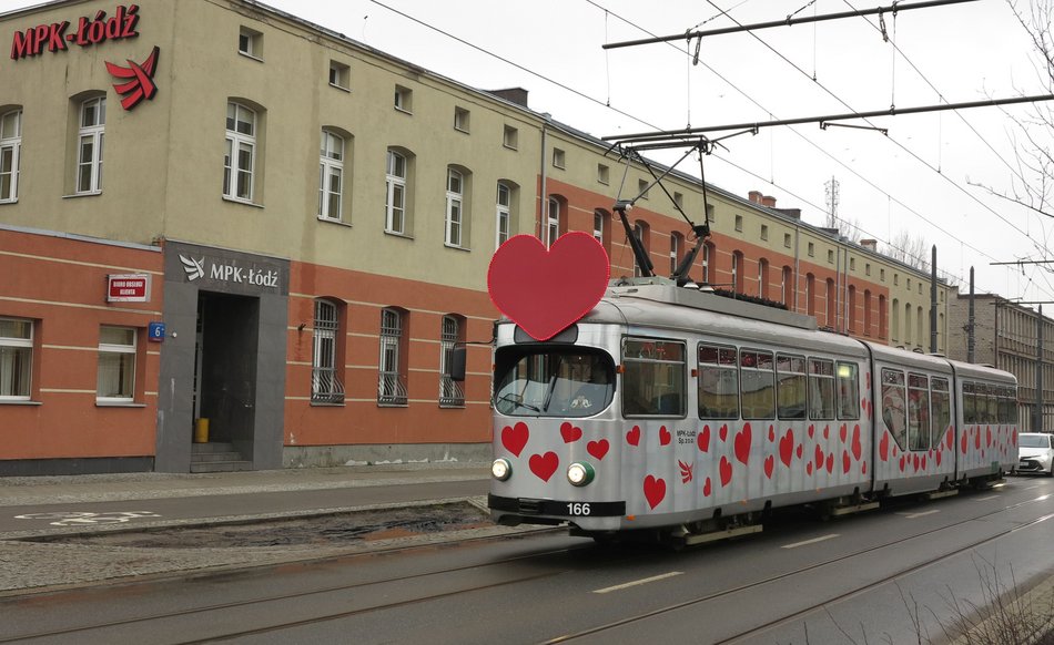 Walentynkowy Tramwaj w Łodzi